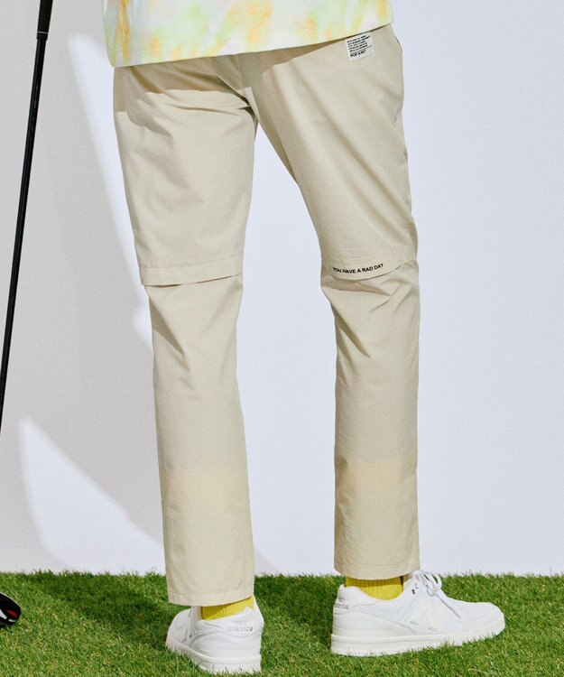 PW CIRCULUS 【MEN】ベンチレーション テーパードパンツ ゴルフ ベージュ系