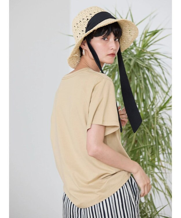 AMERICAN HOLIC ＴＵＲＱＵＯＩＳＥロゴカットプルオーバー Light Beige