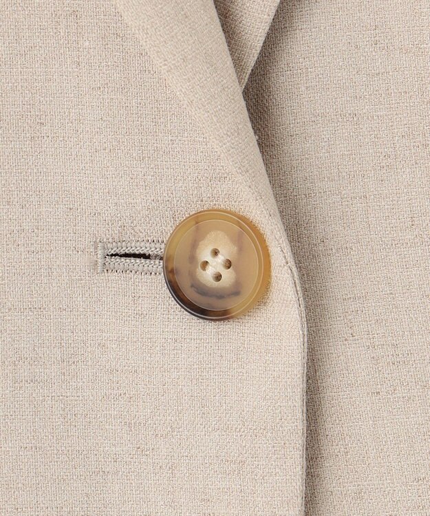 23区 S 【セットアップ対応/防シワ性/洗える】アイアスマットストレッチ テーラード ジャケット ベージュ系