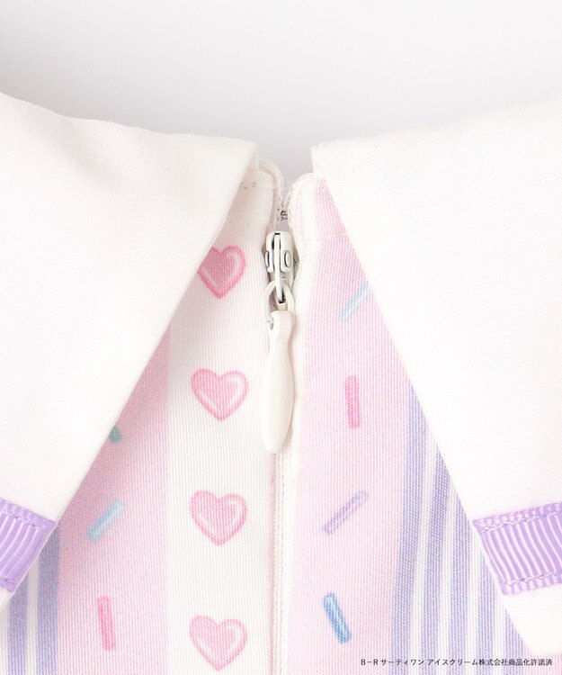 ANY KIDS 【any FAM×サーティワン アイスクリーム】ストライプ ワンピース ラベンダー