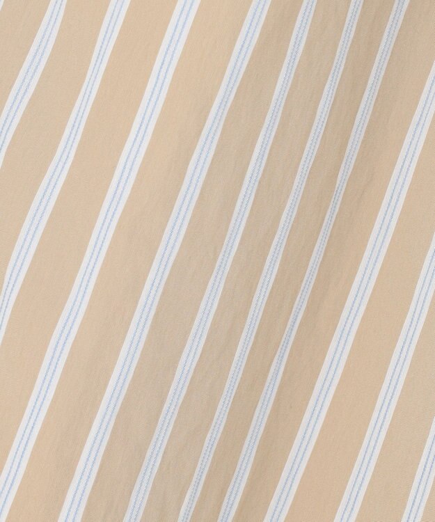 自由区 【SHIHOさん着用】ビスコースナイロンドビーストライプ スカート ベージュ系