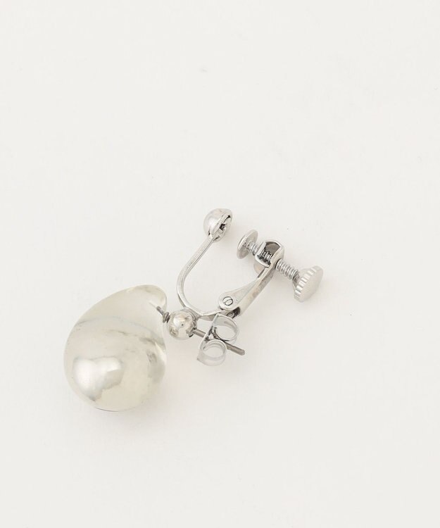 ICB 【2WAY】クリアメタルピアス シルバー系