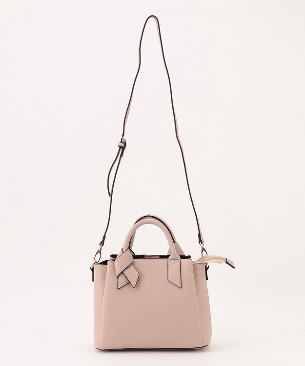 LA BAGAGERIE 【MONICA】リボンハンドルバッグ アイボリー