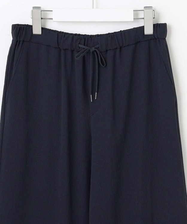 J.PRESS LADIES S 【WEB限定カラーあり・洗える】Lightジョーゼット ワイド パンツ ネイビー系