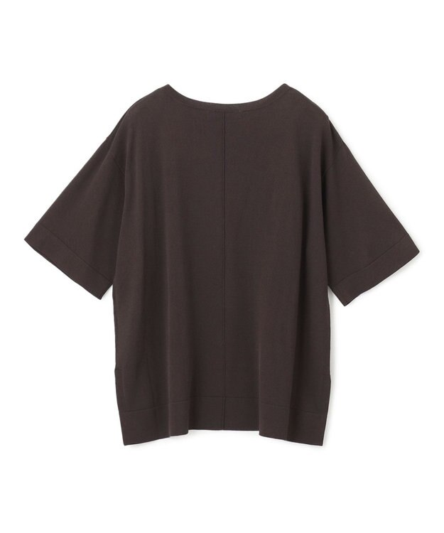 UNFILO スゴ機能 ハーフスリーブニットT ブラウン