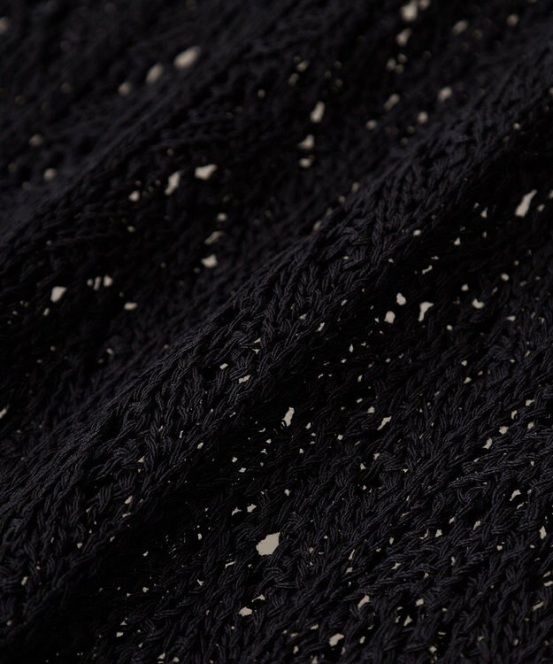 Green Parks 透かし編みニットチュニック Black