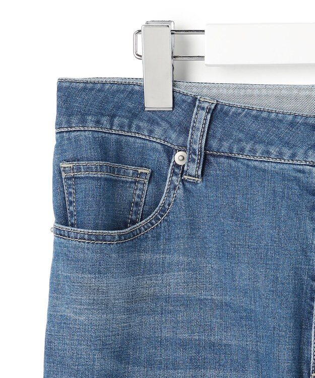 ICB 【先行予約】 ライトストレッチデニム ストレートパンツ ブルーデニム