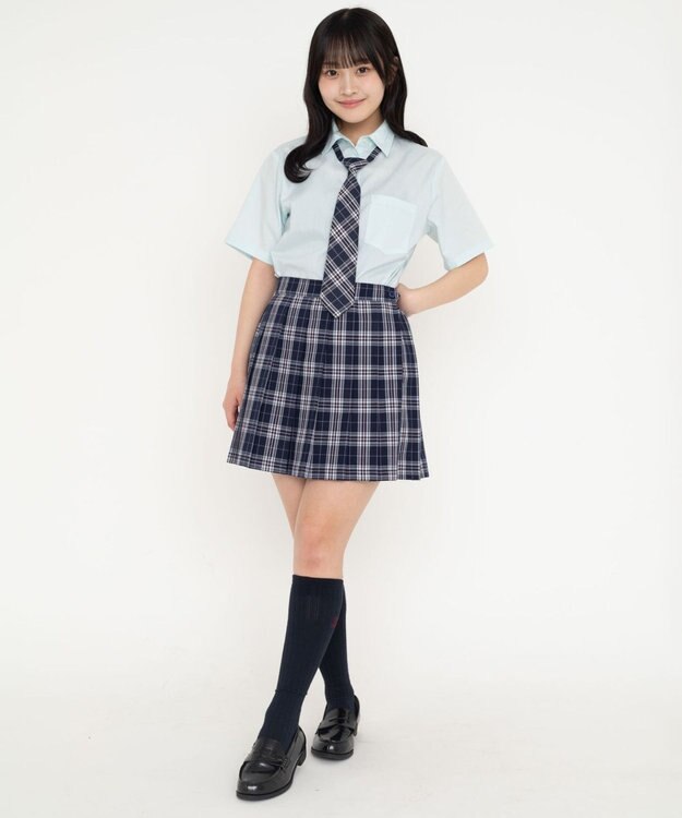WEGO 【SCHOOLITEM】スクールシャツS／S ブルーその他