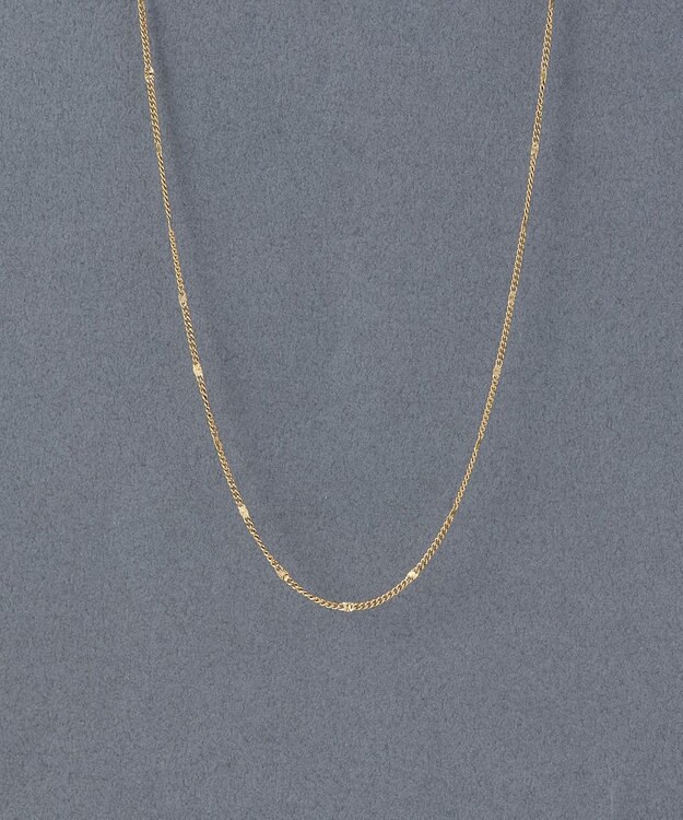 Phoebe 〈金属アレルギー対応〉ポイントチェーンステーションネックレス/ゴールド