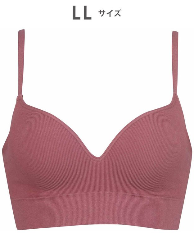 WACOAL ノンワイヤーブラ 【GOCOCi ゴコチ】 ぴったりフィット アンダー部分のズレを軽減 洗濯機洗い可能(ネット使用) ブラトップ レディース ハーフトップ CGG255 /ワコール ロマンピンク