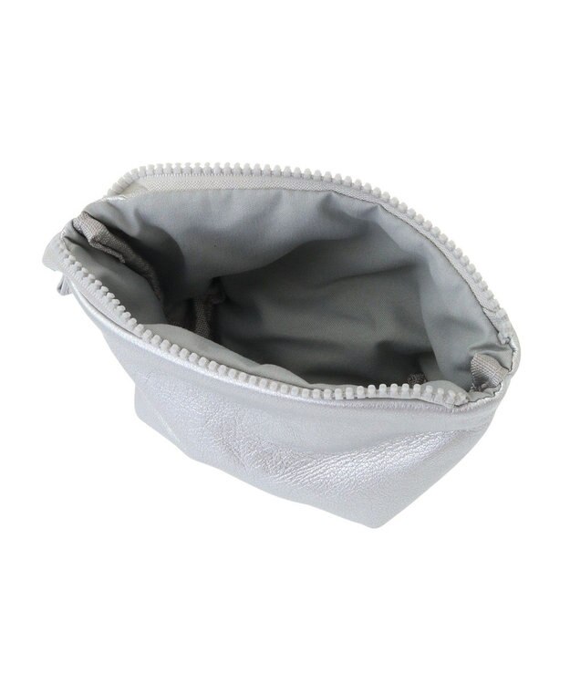 Green Parks ・ｃａｃｈｅ　ｃａｃｈｅポーチ付パフィ２ｗａｙバッ Silver