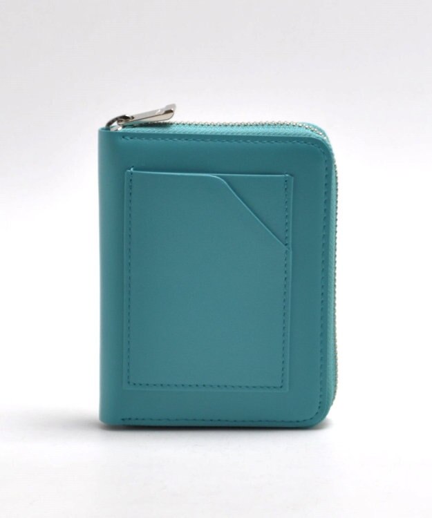 blancle スムースレザー ベローウォレット ロビンエッグブルー
