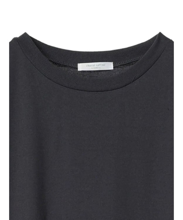 Green Parks カットソー異素材ドッキングワンピース Gray