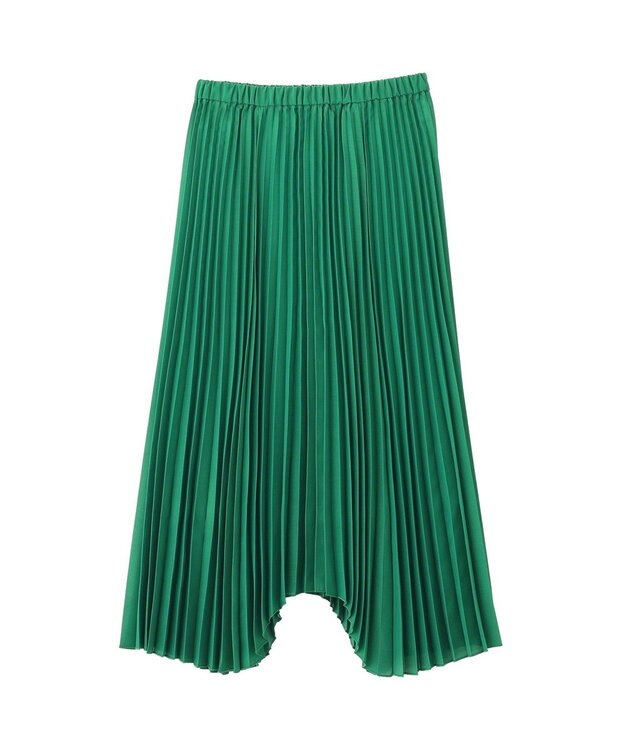 AMERICAN HOLIC 【選べる丈】シアープリーツスカート Green