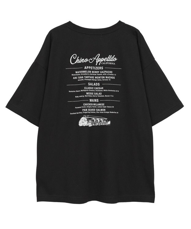 AMERICAN HOLIC ワントーンロゴプリントTシャツ Black