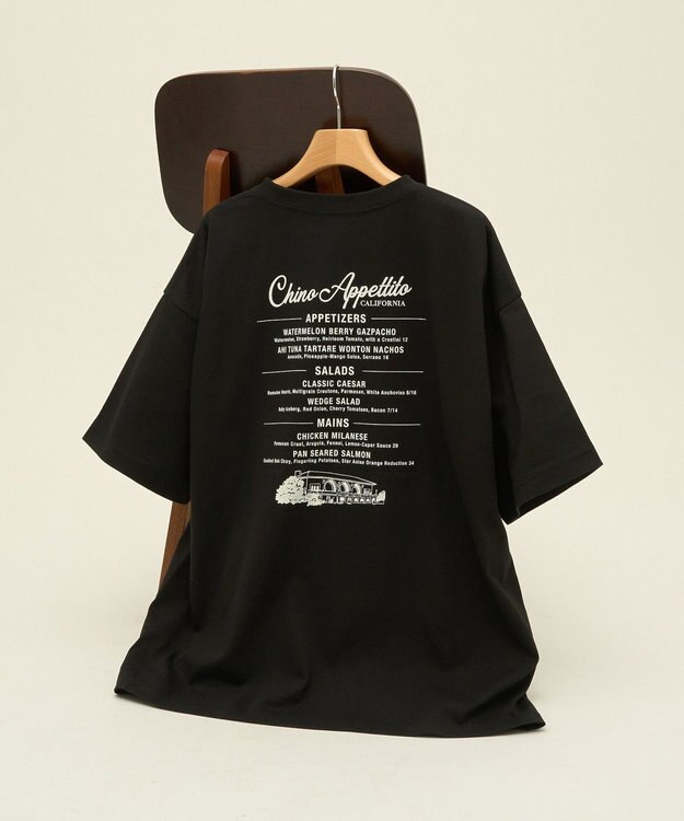 AMERICAN HOLIC ワントーンロゴプリントTシャツ Black