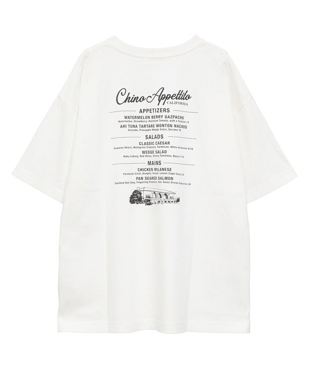 AMERICAN HOLIC ワントーンロゴプリントTシャツ Ivory