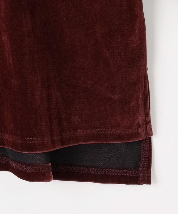 ANY チュールフロッキープルオーバー ボルドー