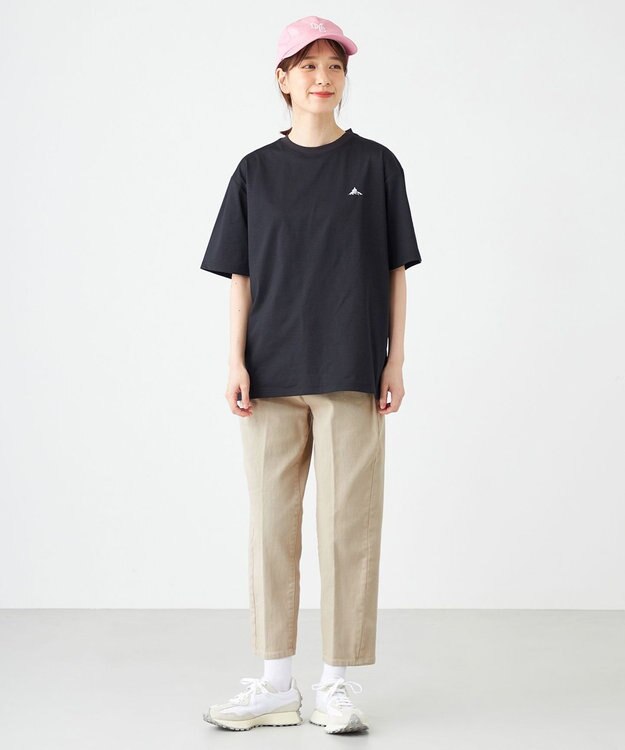 SHARE PARK LADIES センタープレスストレートデニム グレージュ