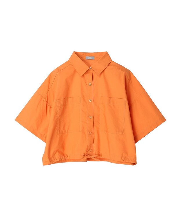 Green Parks ＫＢＦ　ショート丈ミリタリーシャツ Orange