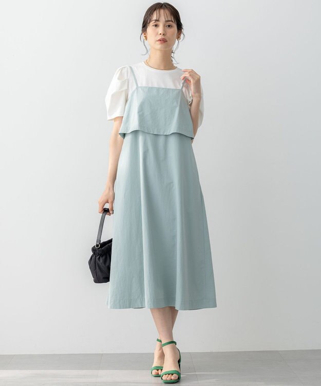 組曲 L エアリーキャミ ワンピース ミント系