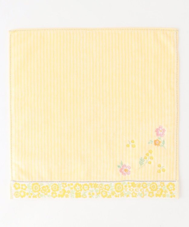 TOCCA STRIPE FLOWER TOWELCHIEF タオルハンカチ イエロー系