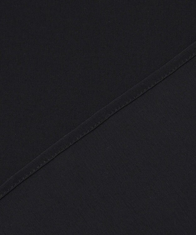 BEIGE， IVES / パール襟ギャザーブブラウス Black