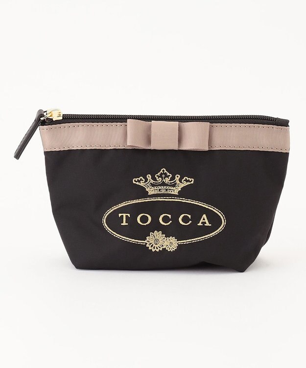 TOCCA 【WEB限定＆一部店舗限定】POINT OF RIBBON POUCH ポーチ ブラック系