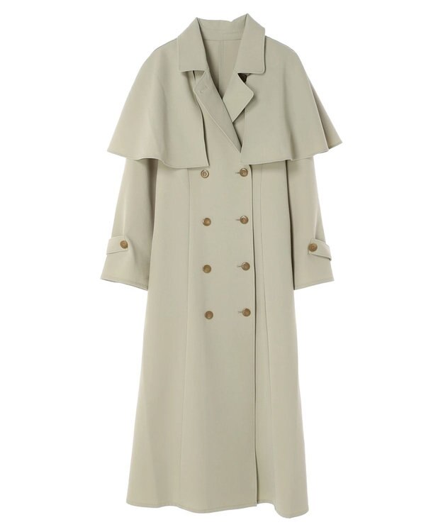 earth music&ecology ２ＷＡＹケープトレンチコート Light Khaki
