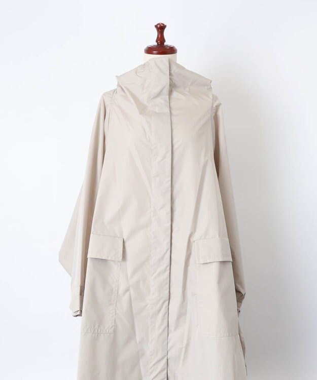 AURORA 【 JILL STUART（ジル スチュアート）】収納袋付きレインポンチョ ベージュ