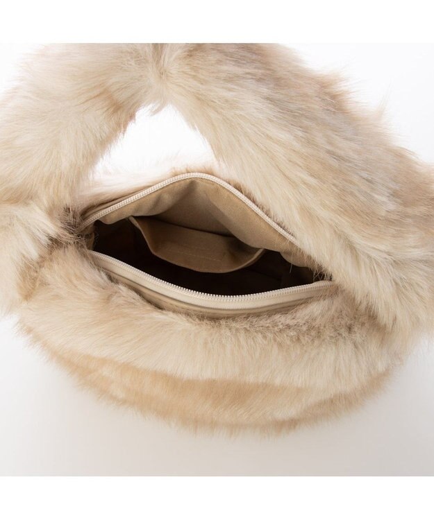 UNBILLION カシュカシュ cachechche / ワンハンドルエコファーシンプルトート アイボリー