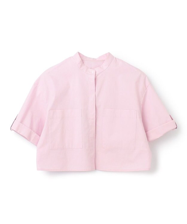 uncrave 【洗濯機洗い可】カラータイプライター ショートシャツ（uncrave WHITE） ピンク