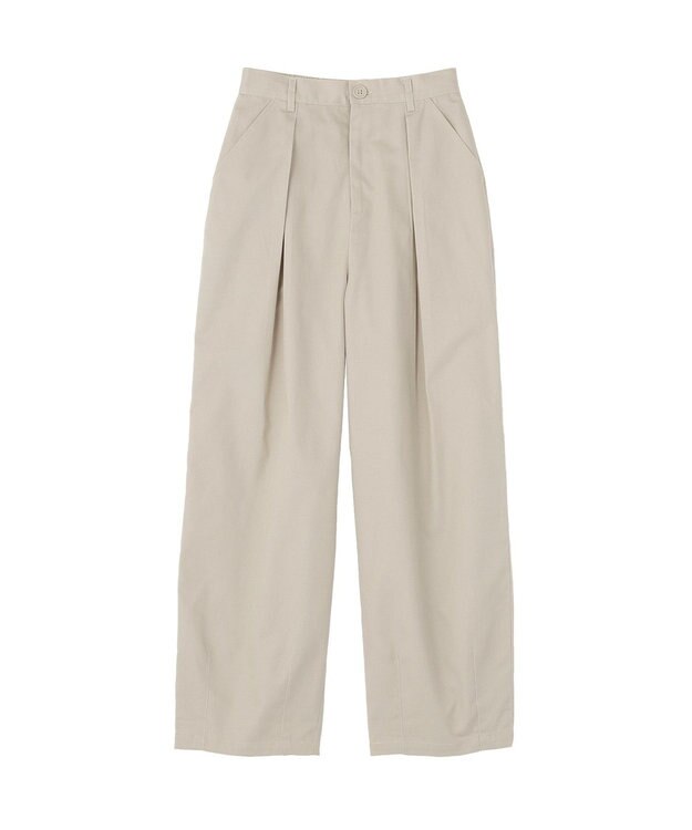 earth music&ecology チノタックパンツ Beige