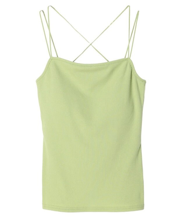 Green Parks カップ付きマルチストラップキャミ Green