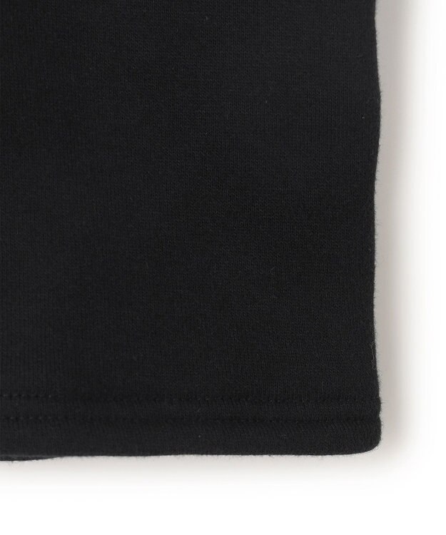 BEIGE， 【BEIGE,ecru/WEB限定・洗える】LOOP BACK / コットンスウェットクロップドトップス Black