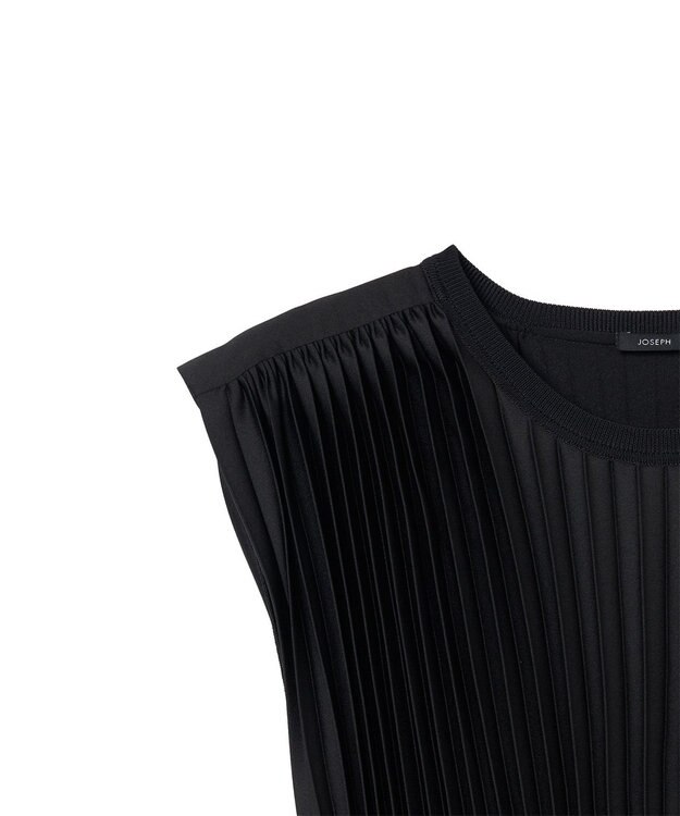 JOSEPH ニットウィーブプリッセ　ドレス Black