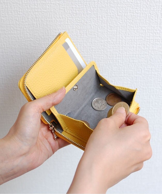 blancle シュリンクレザー Jジップウォレット ブラック