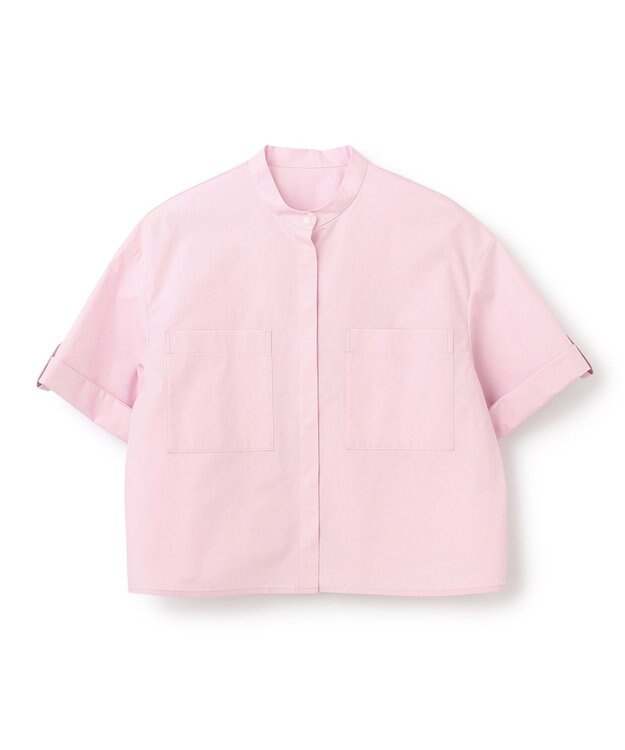 uncrave 【洗濯機洗い可】カラータイプライター ショートシャツ（uncrave WHITE） ピンク