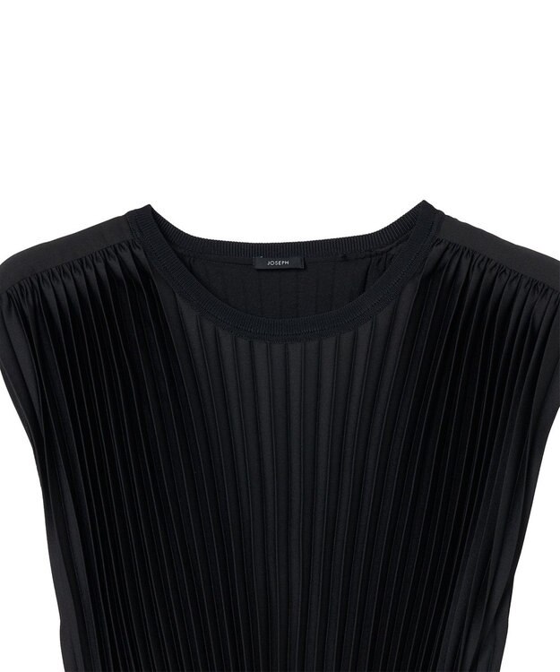 JOSEPH ニットウィーブプリッセ　ドレス Black