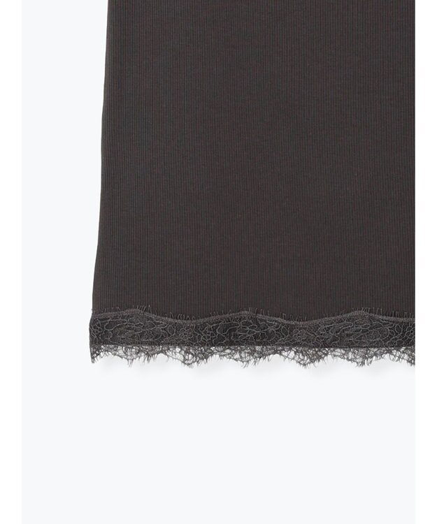 Te chichi 【接触冷感】レーストリムテレコキャミソール チャコールグレー