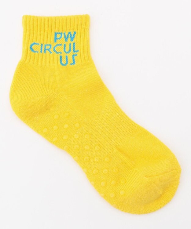PW CIRCULUS 【虫よけ加工】【WOMEN】ブランドロゴ ショートソックス  ゴルフ イエロー系