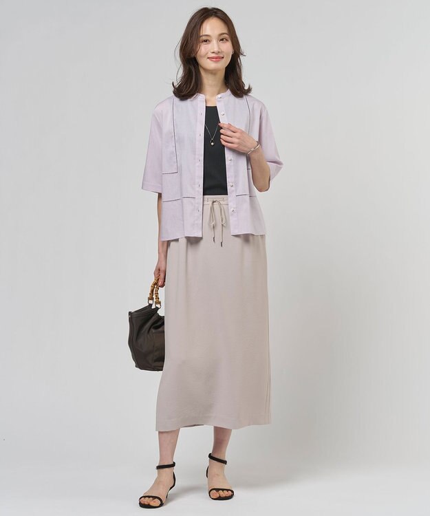 J.PRESS LADIES サークルパール ワントップ ネックレス シルバー系