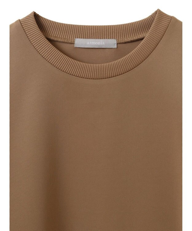 Green Parks armonia.異素材シャーリングワンピース Light Gray