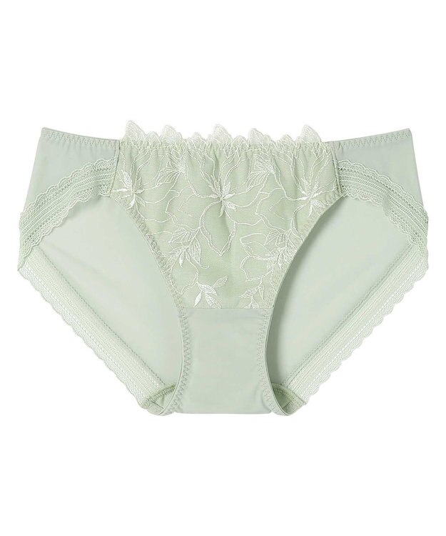 une nana cool 小さく見せるミニマイザーブラ レース ショーツ ライトオリーブ