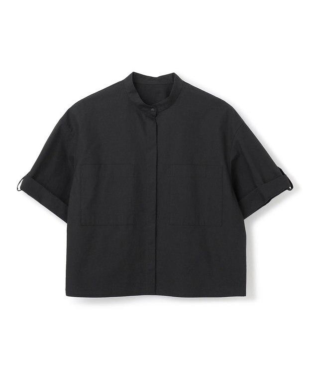 uncrave 【洗濯機洗い可】カラータイプライター ショートシャツ（uncrave WHITE） ブラック