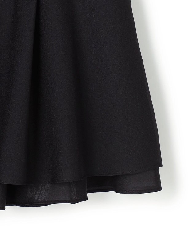 23区 【先行予約】ナチュラルコットンベア シアーペプラム タンクトップ ブラック系