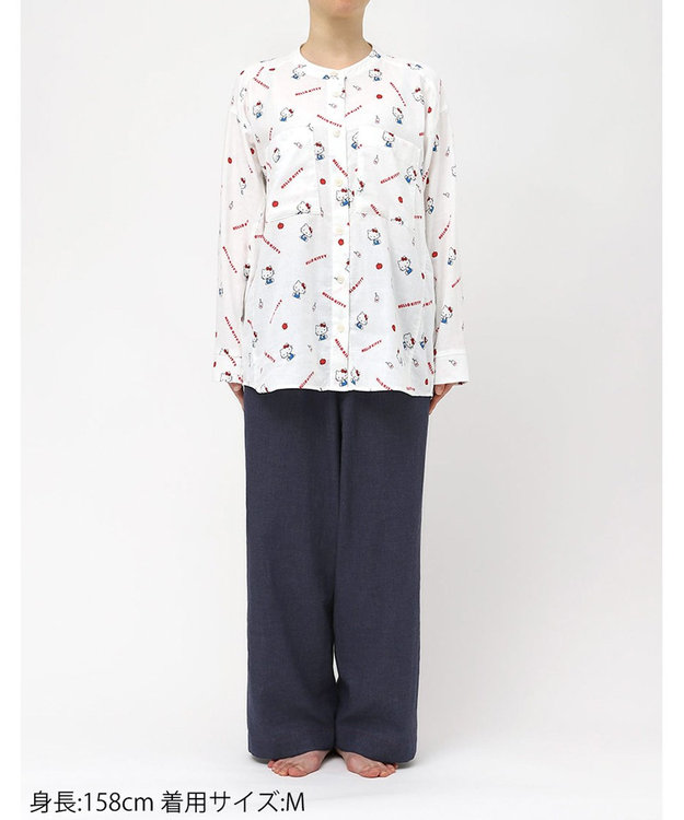 ワコール／睡眠科学 パジャマ 長袖 長ズボン 綿100%(本体) 寝返りしやすい 【睡眠科学×サンリオキャラクターズ】 レディース YDX651 睡眠科学／ワコール レッド