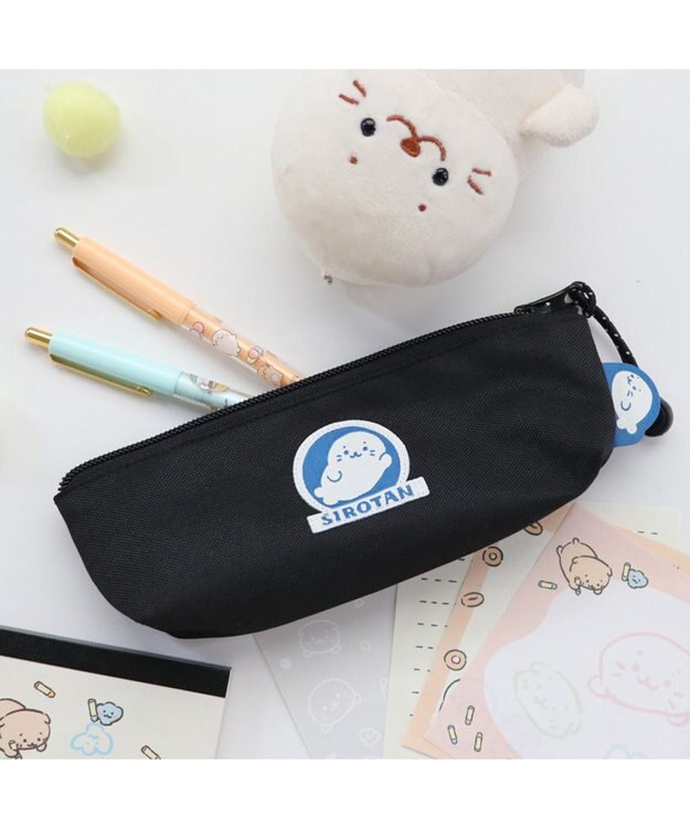 Mother garden しろたん ペンケース 黒色 ペンポーチ 黒