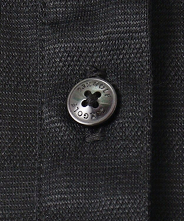 23区GOLF 【WOMEN】【吸汗速乾/日本製】ミラノリブボーダーシャツ ブラック系