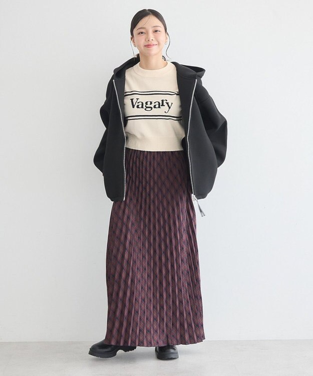 earth music&ecology フーディーダンボールジップブルゾン Black